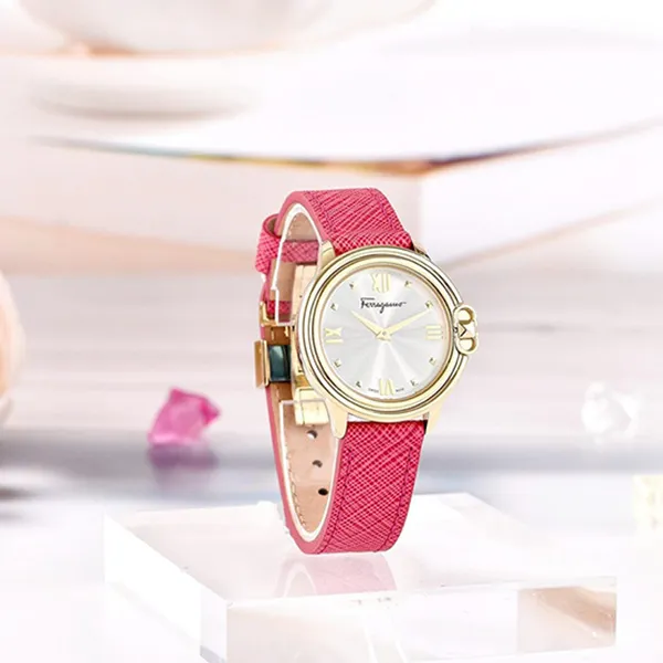 Đồng Hồ Nữ Salvatore Ferragamo SFMJ00222 Quartz Gold Tone Màu Bạc Hồng - Đồng hồ - Vua Hàng Hiệu