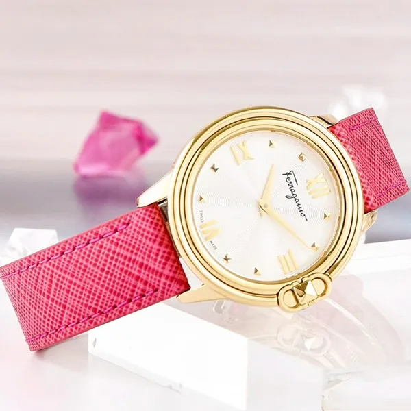 Đồng Hồ Nữ Salvatore Ferragamo SFMJ00222 Quartz Gold Tone Màu Bạc Hồng - Đồng hồ - Vua Hàng Hiệu