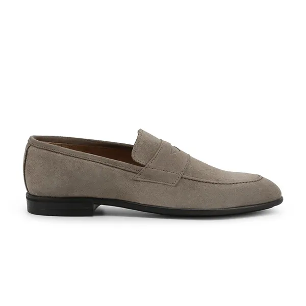 Giày Lười Nam Duca Di Morrone Da Lộn Leone-Cam_Tortora Màu Ghi Size 43 - Giày - Vua Hàng Hiệu