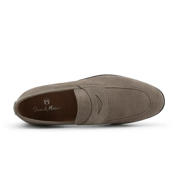 Giày Lười Nam Duca Di Morrone Da Lộn Leone-Cam_Tortora Màu Ghi Size 43 - Giày - Vua Hàng Hiệu