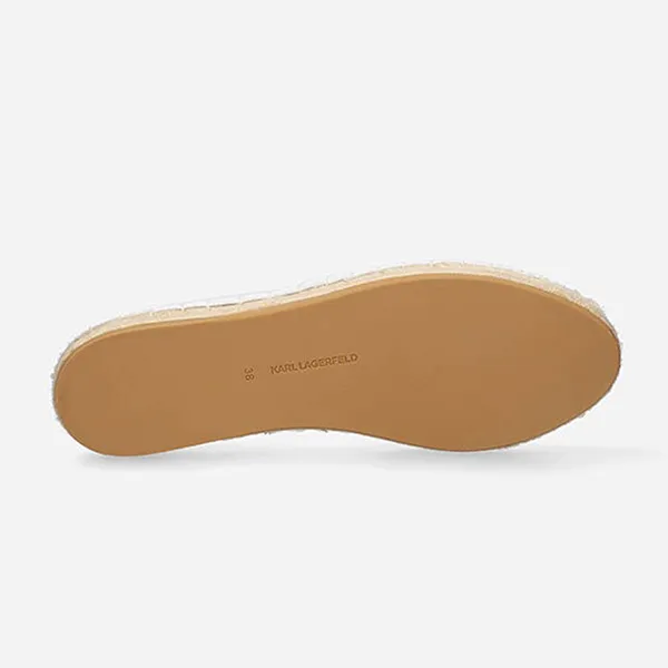 Giày Slip On Karl Lagerfeld Kamini Ikon Emboss KL80121 011 Màu Trắng