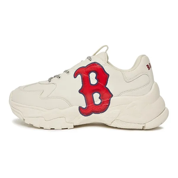 Giày Thể Thao MLB BigBall Chunky A Classic 3D Logo Boston Red Sox Ivory 3ASHCS12N-43RDS Phối Màu Trắng Đỏ Size 230 - Giày - Vua Hàng Hiệu