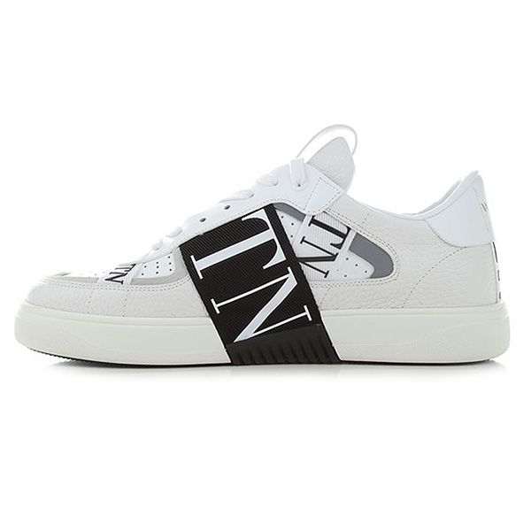 Giày Thể Thao Nam Valentino Slip-On Calfskin VL7N Sneaker With Band Màu Trắng Đen - 3