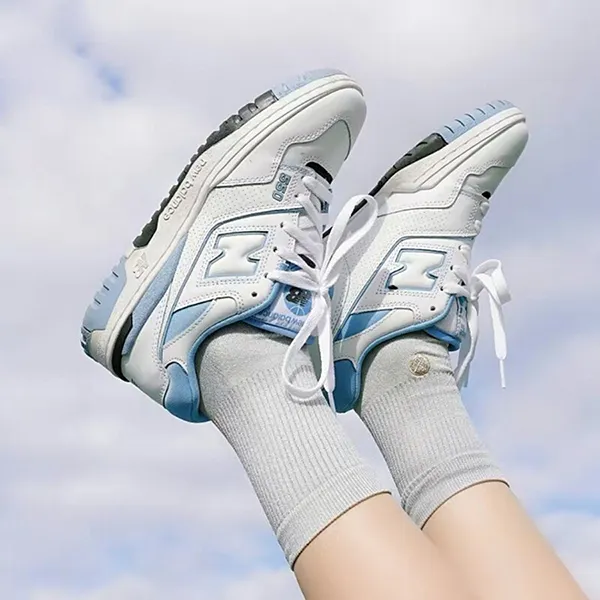 Giày Thể Thao New Balance NB 550 UNC White University Blue BB550HL1 Màu Trắng Xanh Size 41