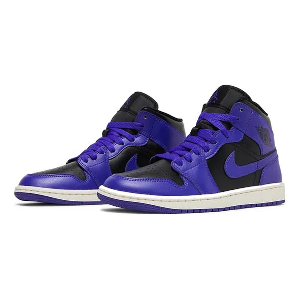 Giày Thể Thao Nike Air Jordan 1 Mid Dark Concord Sail Màu Đen Tím Size 42 - Giày - Vua Hàng Hiệu