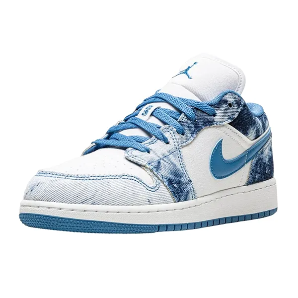 Giày Thể Thao Nike Jordan 1 Low GS Washed Denim DM8947-100 Màu Denim - Giày - Vua Hàng Hiệu