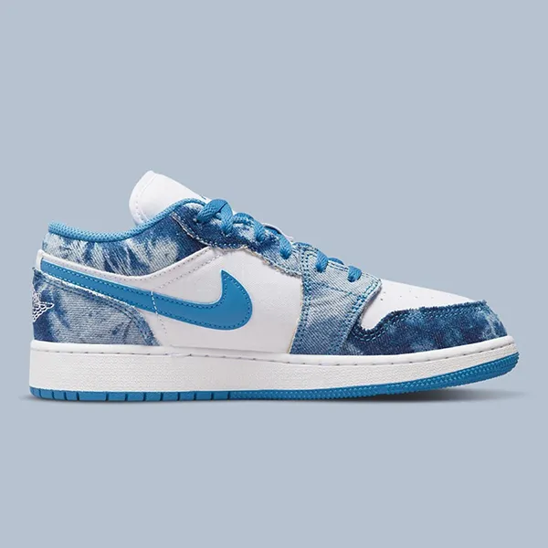 Giày Thể Thao Nike Jordan 1 Low GS Washed Denim DM8947-100 Màu Denim - Giày - Vua Hàng Hiệu
