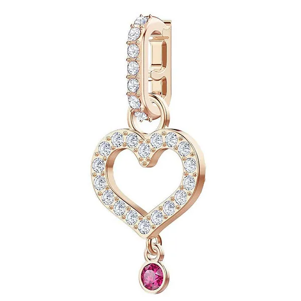 Hạt Vòng Charm Swarovski Remix Collection Charm Heart 5441398 Màu Vàng Hồng