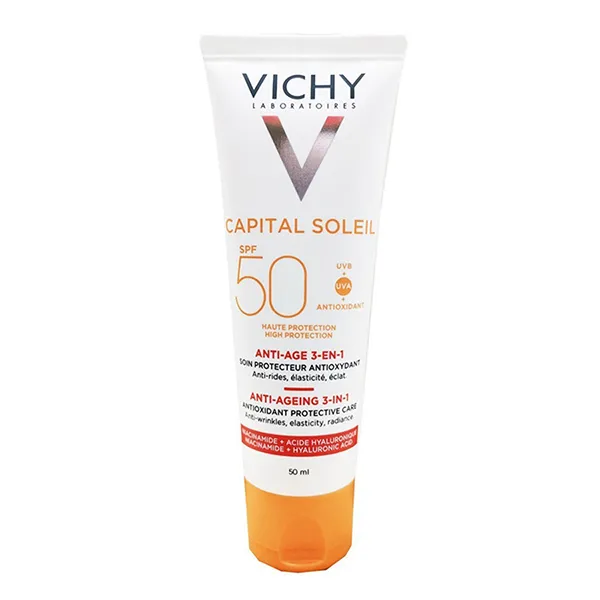 Kem Chống Nắng Vichy Capital Soleil Anti-Ageing 3-In-1 SPF50 Giảm Thâm Nám, 50ml - Kem chống nắng - Vua Hàng Hiệu