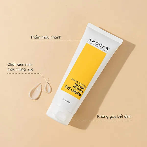 Kem Dưỡng Mắt Cân Bằng Ẩm Và Cải Thiện Nếp Nhăn Ahohwa Recovery Recharge Eye Cream 250g