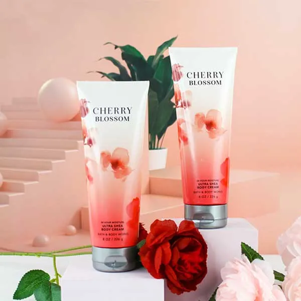 Kem Dưỡng Thể Bath & Body Works BBW Body Cream Cherry Blossom 226g