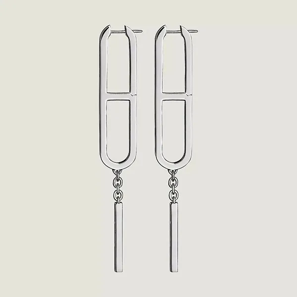 Khuyên Tai Nữ Hermès Ever Chain d'Ancre Earrings Màu Bạc - Trang sức - Vua Hàng Hiệu