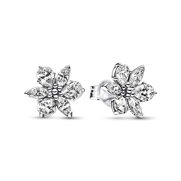Khuyên Tai Nữ Pandora Sparkling Herbarium Cluster Stud Earrings 292633C01 Màu Bạc
