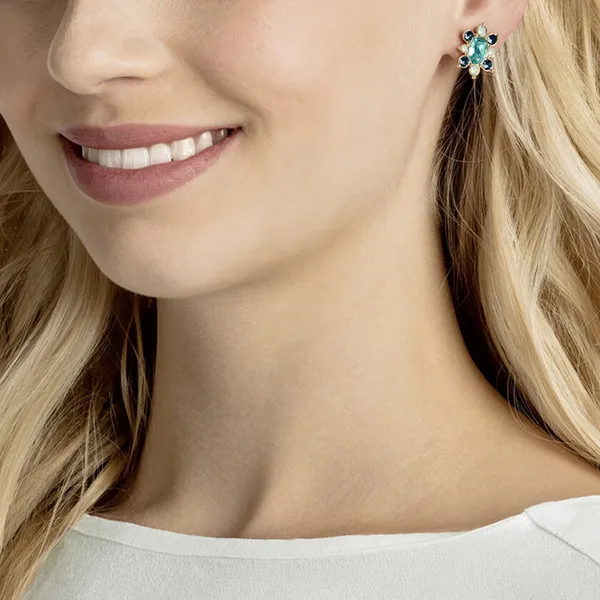 Khuyên Tai Nữ Swarovski Lucky Goddess Pierced Earrings 5461791 Phối Màu - 3