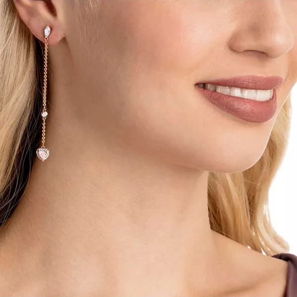 Khuyên Tai Nữ Swarovskione Pierced Earrings 5439316 Màu Vàng