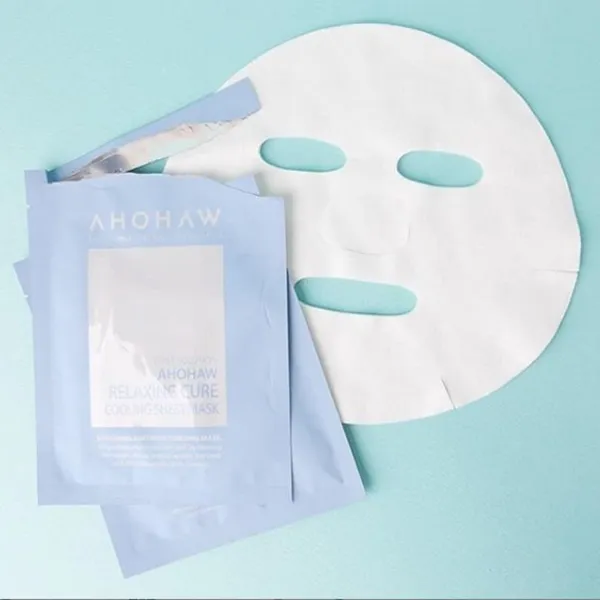 Set 5 Mặt Nạ Giấy Làm Dịu Da Ahohwa Relaxing Cure Cooling Sheet Mask - Mặt nạ - Vua Hàng Hiệu