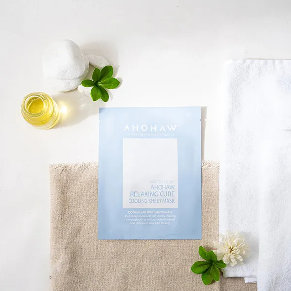 Set 5 Mặt Nạ Giấy Làm Dịu Da Ahohwa Relaxing Cure Cooling Sheet Mask - Mặt nạ - Vua Hàng Hiệu