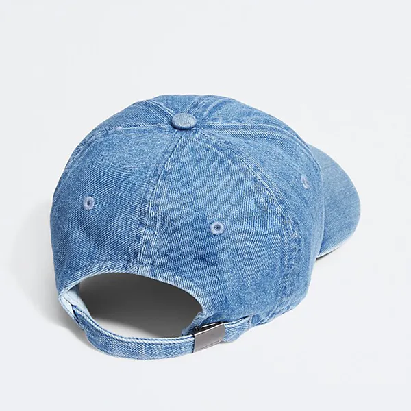 Mũ Calvin Klein Jeans Ck Denim Monogram Logo Cap 45003289-499 Màu Xanh Denim - Mũ nón - Vua Hàng Hiệu