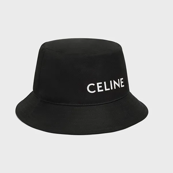 Mũ Celine Bucket Hat In Gabardine Cottonultra Black Màu Đen Size S - Mũ nón - Vua Hàng Hiệu