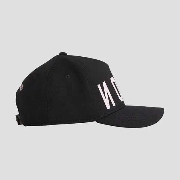 Mũ Nam Dsquared2 Black With Logo ICON Reverse Printed BCM066708C03567 2124 Màu Đen - Mũ nón - Vua Hàng Hiệu