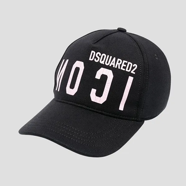 Mũ Nam Dsquared2 Black With Logo ICON Reverse Printed BCM066708C03567 2124 Màu Đen - Mũ nón - Vua Hàng Hiệu