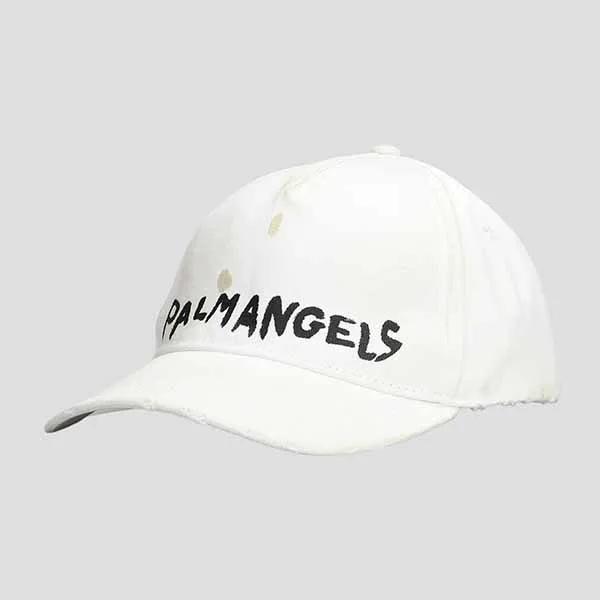 Mũ Nam Palm Angels With Black Logo Printed PMLB054S23FAB0046110 Màu Trắng