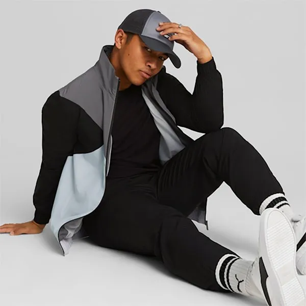 Mũ Puma Logo Trucker Hat 024033 01 Màu Đen Xám