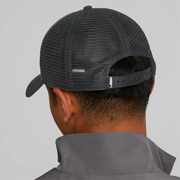 Mũ Puma Logo Trucker Hat 024033 01 Màu Đen Xám