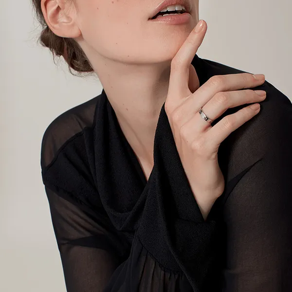 Nhẫn Nữ Jewery Luxury Love Không Kim Cương Màu Vàng Trắng - Trang sức - Vua Hàng Hiệu