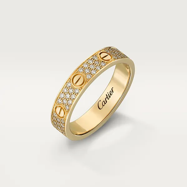 Nhẫn Cưới Jewery Luxury Love Wedding Band Diamond-Paved B4083300 Màu Vàng Gold - Trang sức - Vua Hàng Hiệu