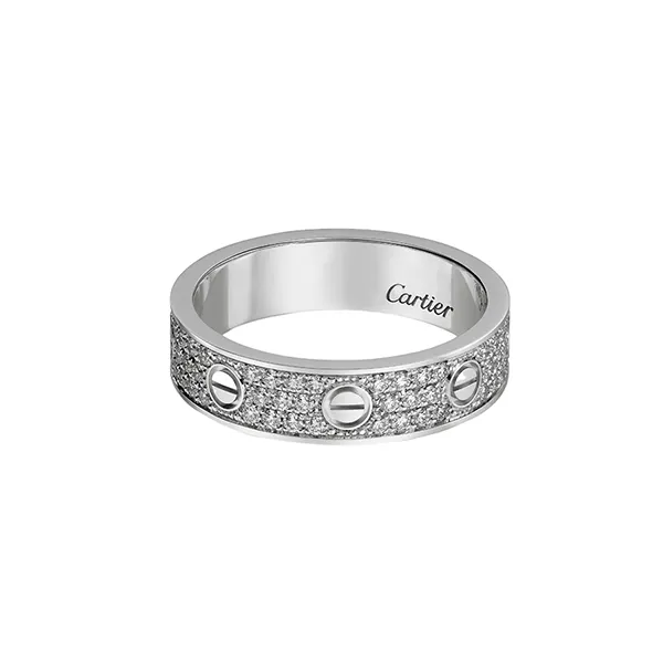 Nhẫn Cưới Jewery Luxury Love Wedding Band Diamond-Paved B4083400 Màu Vàng Trắng Size 11 - Trang sức - Vua Hàng Hiệu