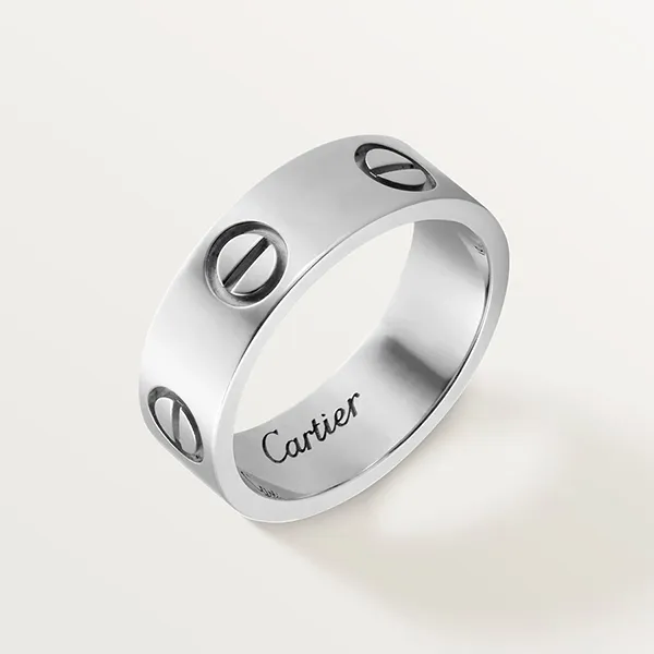 Nhẫn Nam Jewery Luxury Love Ring Không Kim Cương B4084700 Màu Vàng Trắng - Trang sức - Vua Hàng Hiệu