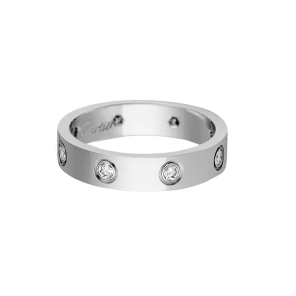 Nhẫn Nữ Jewery Luxury Love Wedding Band 8 Diamonds B4050600 Màu Vàng Trắng - Trang sức - Vua Hàng Hiệu