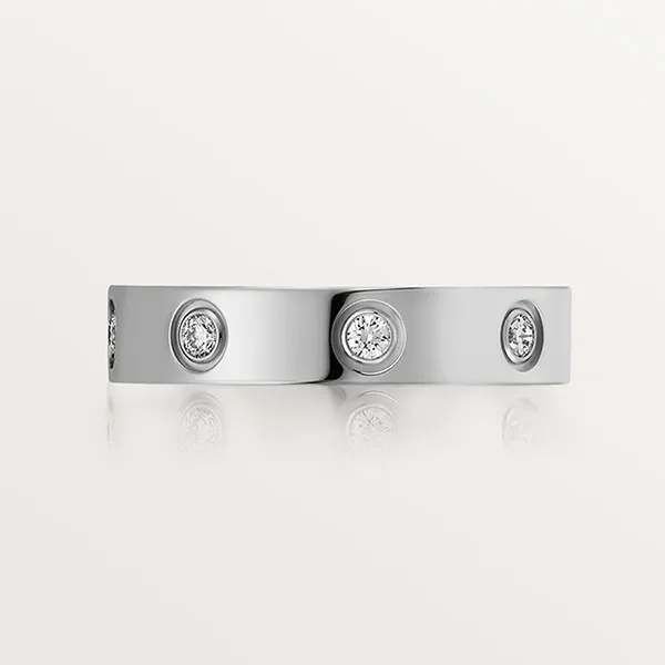 Nhẫn Nữ Jewery Luxury Love Wedding Band 8 Diamonds B4050600 Màu Vàng Trắng - Trang sức - Vua Hàng Hiệu