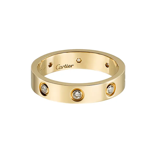 Nhẫn Nữ Jewery Luxury Love Wedding Band 8 Diamonds B4056200 Màu Vàng Gold - Trang sức - Vua Hàng Hiệu