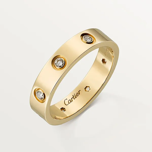 Nhẫn Nữ Jewery Luxury Love Wedding Band 8 Diamonds B4056200 Màu Vàng Gold - Trang sức - Vua Hàng Hiệu