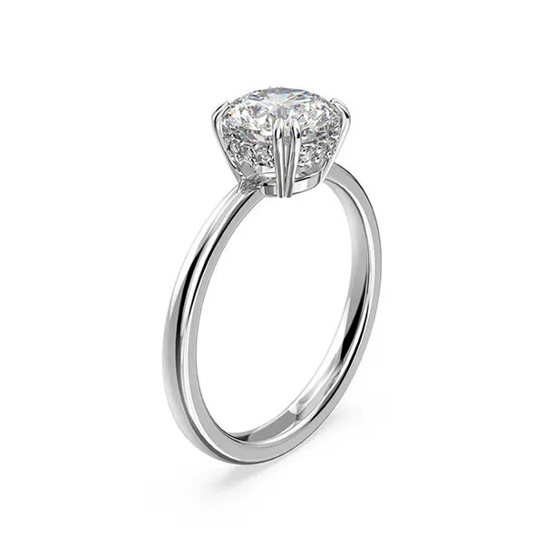 Nhẫn Nữ Swarovski Constella Cocktail Ring Princess Cut, White, Rhodium Plated 5642635 Màu Bạc Size 55