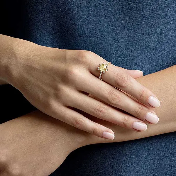 Nhẫn Nữ Swarovski Ring Woman Jewel Swarovski Olive 5482704 Màu Vàng Size 52