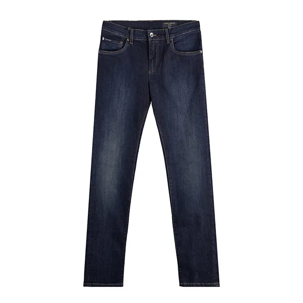 Quần Jean Nam Dolce & Gabbana D&G Dark Blue Dáng Skinny - GY07LD G8BY4 Màu Xanh
