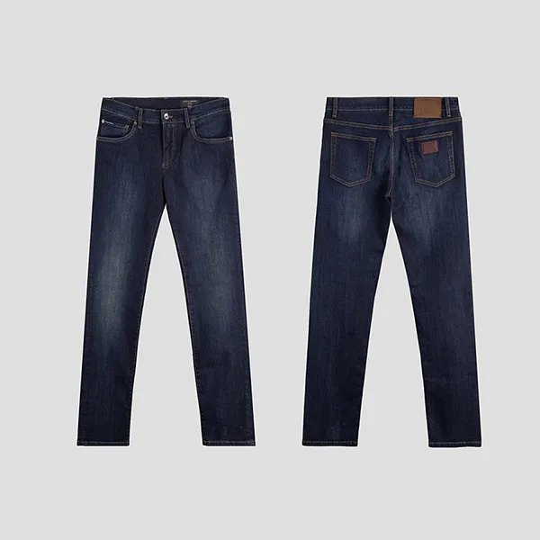 Quần Jean Nam Dolce & Gabbana D&G Dark Blue Dáng Skinny - GY07LD G8BY4 Màu Xanh