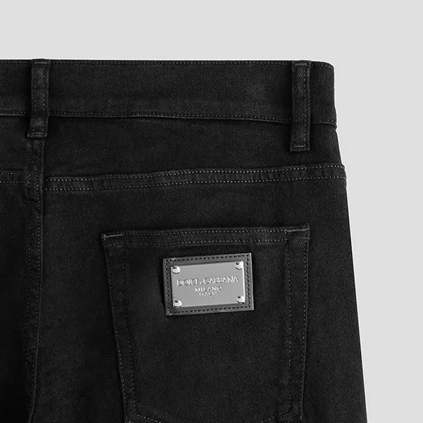 Quần Jeans Nam Dolce & Gabbana D&G Black Tag Black Dáng Skinny GY07LD G8HD1 S9001 Màu Đen