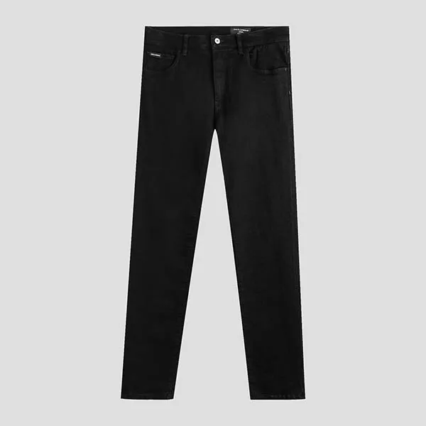 Quần Jeans Nam Dolce & Gabbana D&G Black Tag Black Dáng Skinny GY07LD G8HD1 S9001 Màu Đen