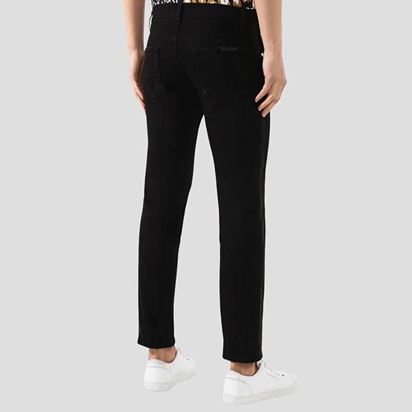 Quần Jeans Nam Dolce & Gabbana D&G Black With Logo Embroidered Dáng Skinny GW40LZ G8BV0 S9001 Màu Đen - 4
