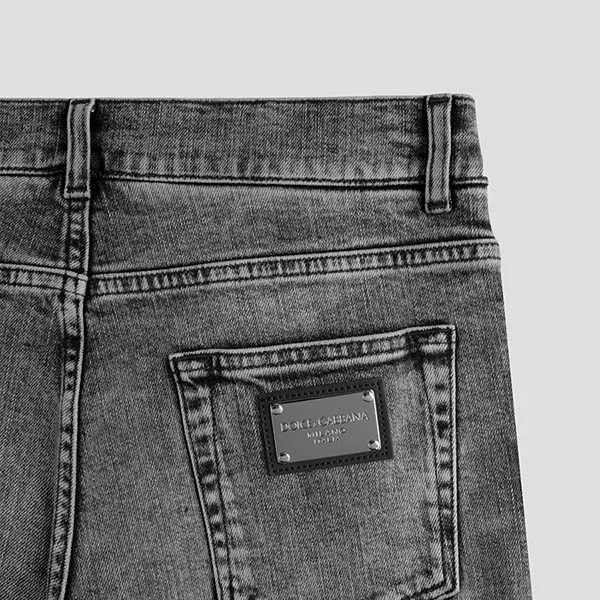 Quần Jeans Nam Dolce & Gabbana D&G Grey Tag Black Dáng Slim GY07CD G8HD8 S9001 Màu Xám Size 46 - Thời trang - Vua Hàng Hiệu