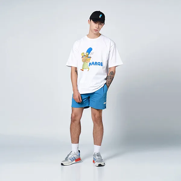 Quần Short Acmé De La Vie ADLV Washer Nylon Swim Pants Màu Xanh Blue