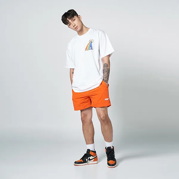 Quần Short Acmé De La Vie ADLV Washer Nylon Swim Pants Orange Màu Cam