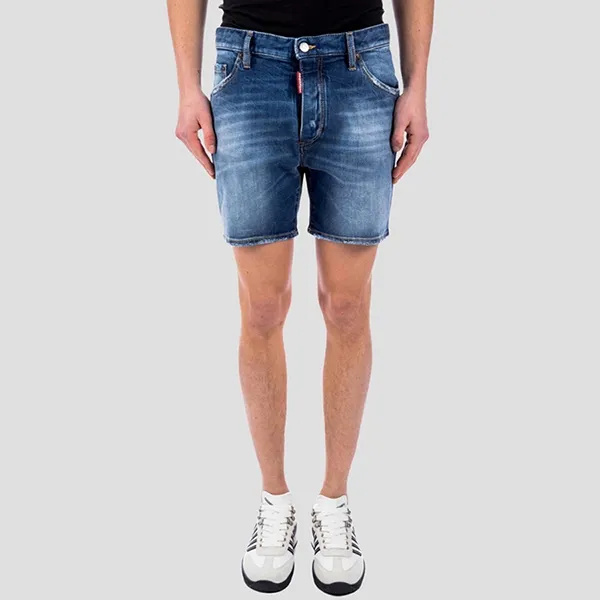 Quần Short Nam Dsquared2 Commando Blue With White Tag S71MU0709 S30663 470 Màu Xanh Đậm Size 48 - Thời trang - Vua Hàng Hiệu