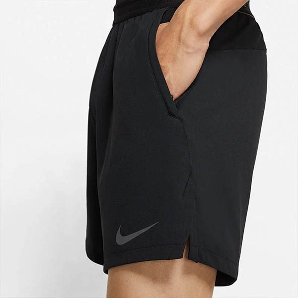 Quần Short Nam Nike Men's Pro Shorts Black Full Zip CZ1512-010 Màu Đen Size L - 3