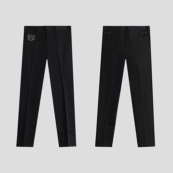 Quần Tây Nam Dolce & Gabbana D&G Black With Logo Crown - G6OJEZ GE555 N0000 Màu Đen - Thời trang - Vua Hàng Hiệu