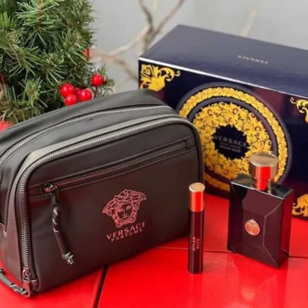 Set Nước Hoa Nam Versace Pour Homme Dylan Blue EDT Gift 3 Món - Nước hoa - Vua Hàng Hiệu